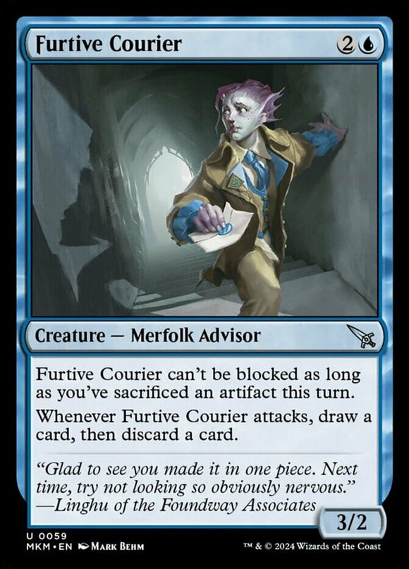 Furtive Courier - Murders at Karlov Manor - English - NM - MTG