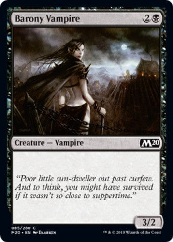 Barony Vampire - Core Set 2020 (M20) - English - NM - MTG