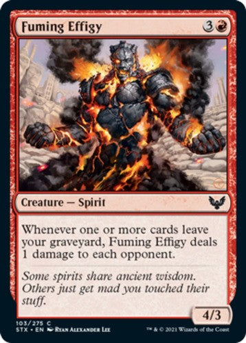 Fuming Effigy - Strixhaven: School of Mages - English - NM - MTG