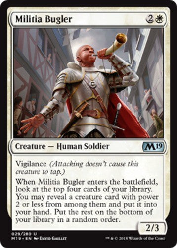 Militia Bugler - Core Set 2019 (M19) - English - NM - MTG