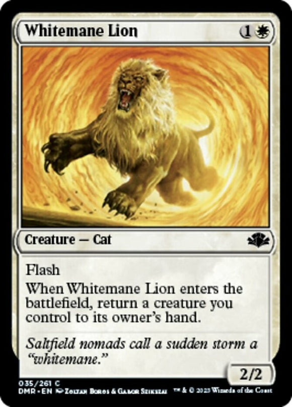 Whitemane Lion - Dominaria Remastered - English - NM - MTG