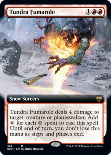 Tundra Fumarole - Extended Art - Kaldheim - English - NM - MTG
