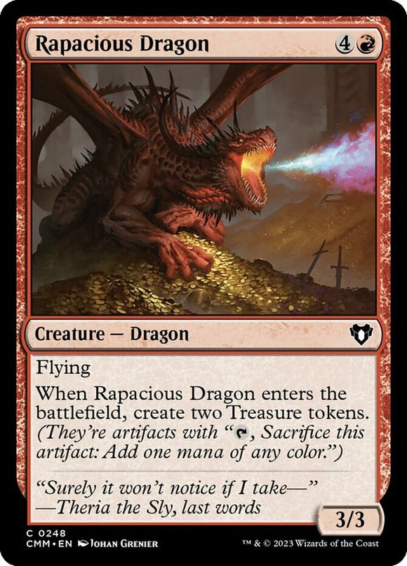 Rapacious Dragon - Commander Masters - English - NM - MTG