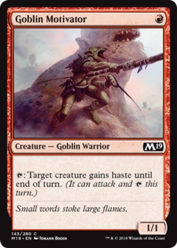 Goblin Motivator - Core Set 2019 (M19) - English - NM - MTG