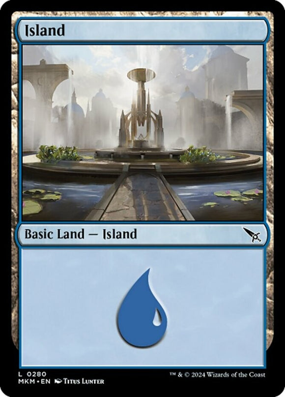 Island (0280) - Murders at Karlov Manor - English - NM - MTG