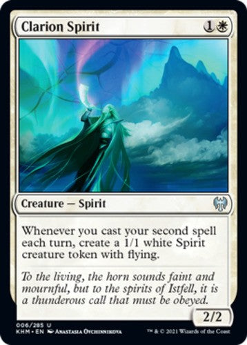 Clarion Spirit - Kaldheim - English - NM - MTG