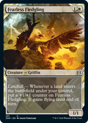 Fearless Fledgling - Showcase - Zendikar Rising - English - NM - MTG