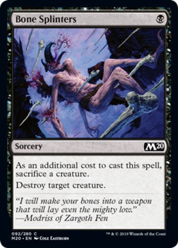 Bone Splinters - Core Set 2020 (M20) - English - NM - MTG