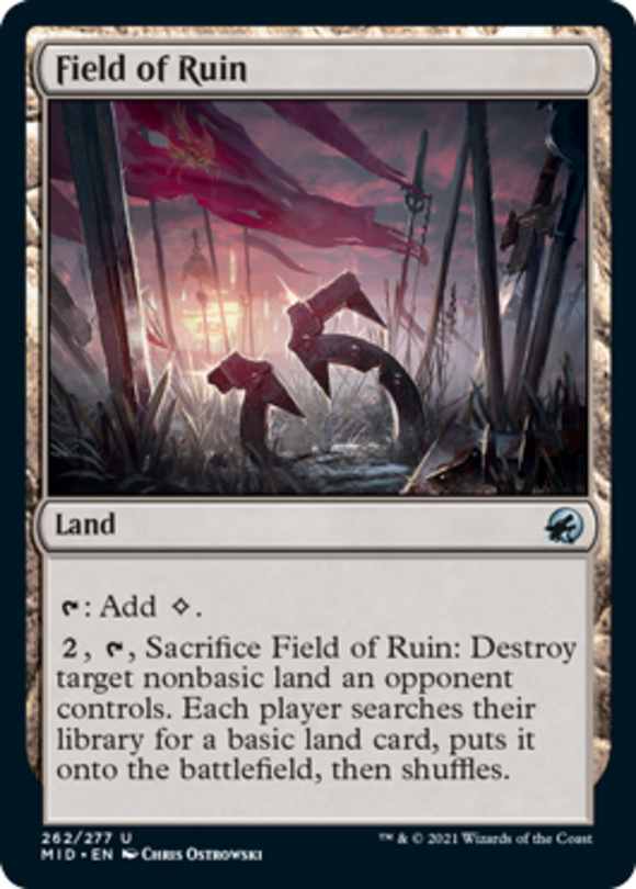 Field of Ruin - Innistrad: Midnight Hunt - English - NM - MTG