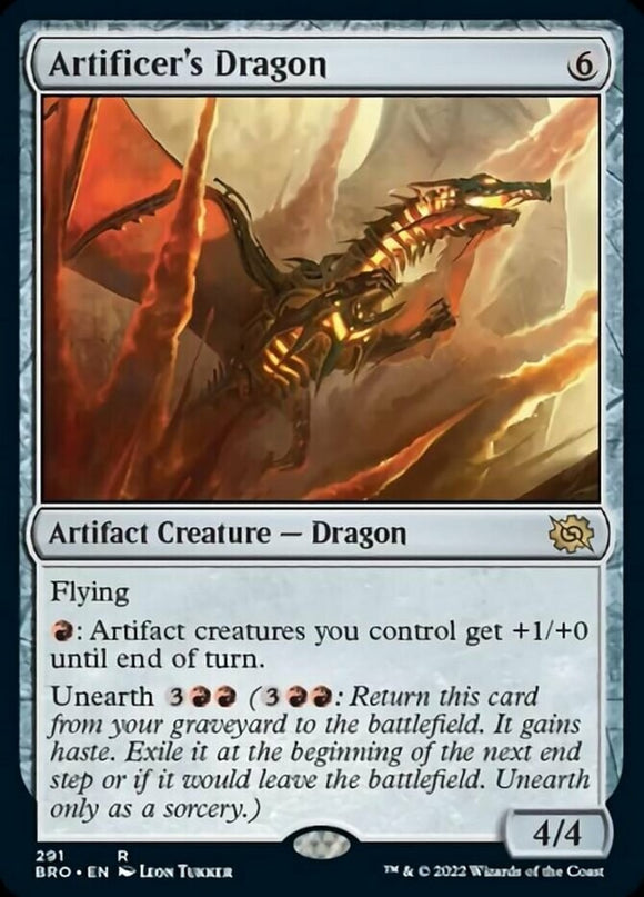Artificer's Dragon - The Brothers' War - English - NM - MTG