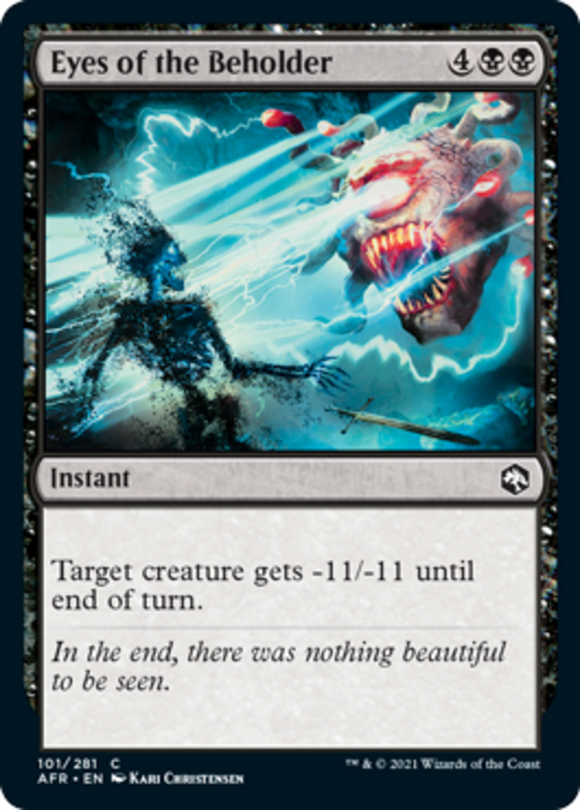 Eyes of the Beholder - Forgotten Realms - English - NM - MTG