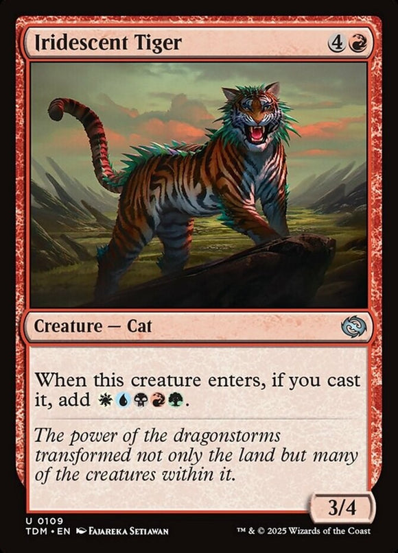 Iridescent Tiger - Tarkir: Dragonstorm - English - NM - MTG