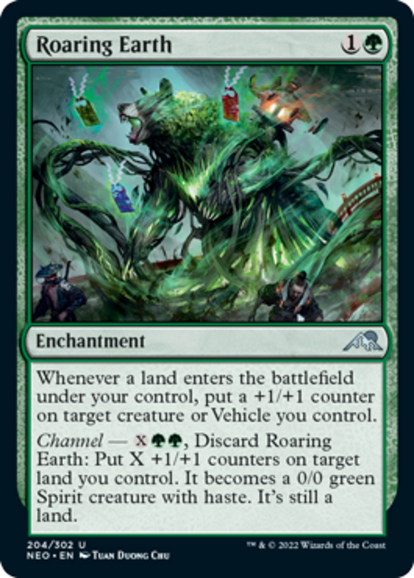 Roaring Earth - Kamigawa: Neon Dynasty - English - NM - MTG