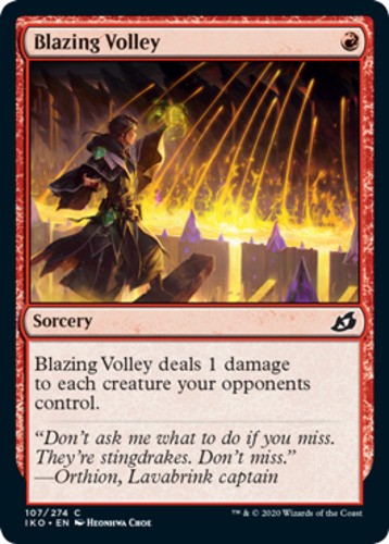 Blazing Volley - Ikoria: Lair of Behemoths - English - NM - MTG