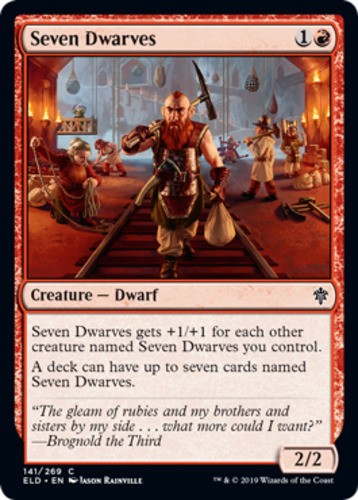 Seven Dwarves - Throne of Eldraine - English - NM - MTG