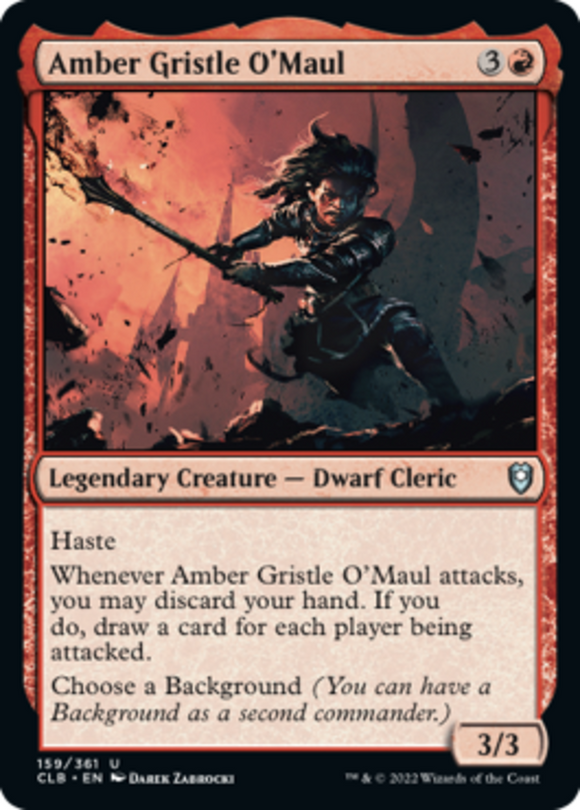 Amber Gristle O'Maul - Battle for Baldur's Gate - English - NM - MTG