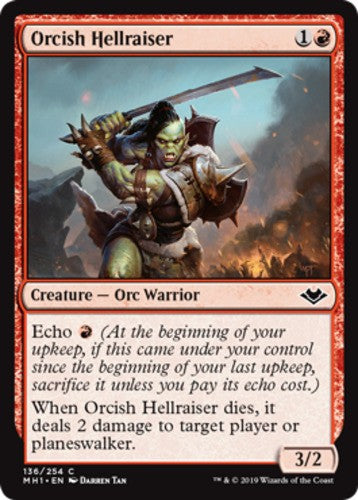 Orcish Hellraiser - Modern Horizons - English - NM - MTG