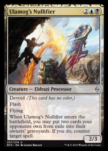 Ulamog's Nullifier - Battle for Zendikar - English - NM - MTG
