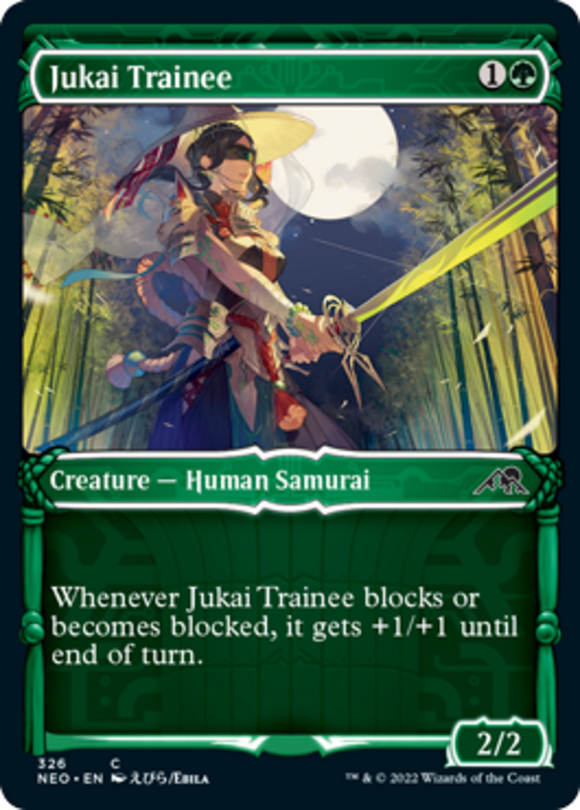 Jukai Trainee - Showcase - Kamigawa: Neon Dynasty - English - NM - MTG