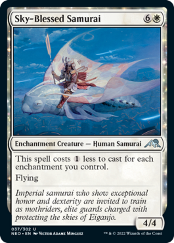Sky-Blessed Samurai - Kamigawa: Neon Dynasty - English - NM - MTG