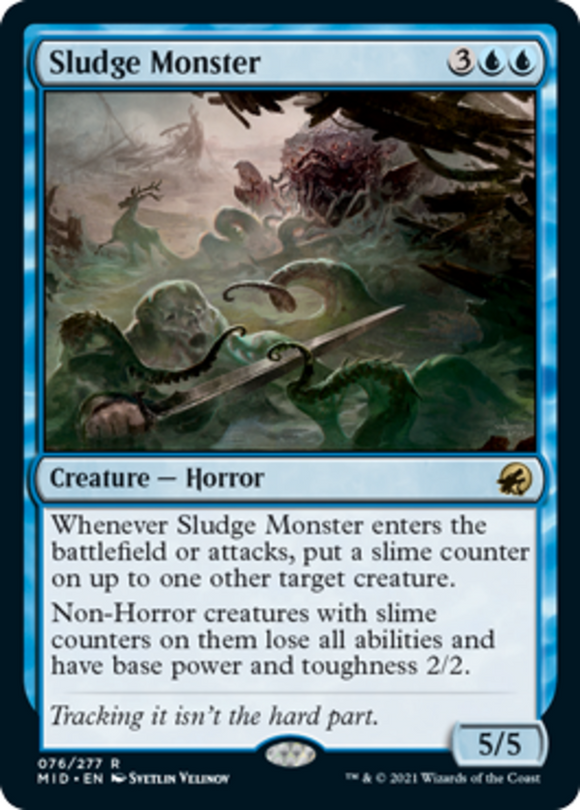 Sludge Monster - Innistrad: Midnight Hunt - English - NM - MTG