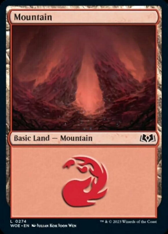 Mountain (0274) - Wilds of Eldraine - English - NM - MTG