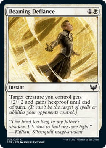 Beaming Defiance - Strixhaven: School of Mages - English - NM - MTG