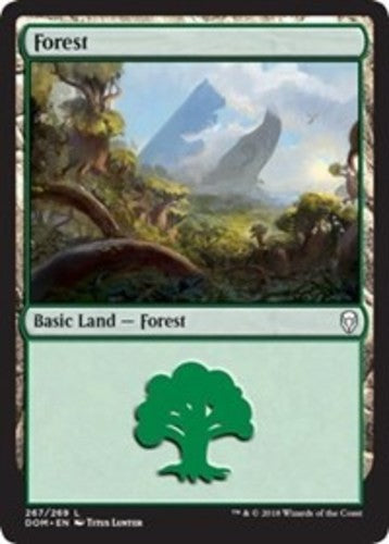 Forest (267) - Dominaria - English - NM - MTG