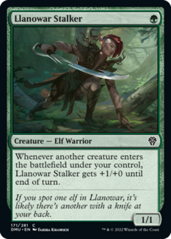 Llanowar Stalker - Dominaria United - English - NM - MTG
