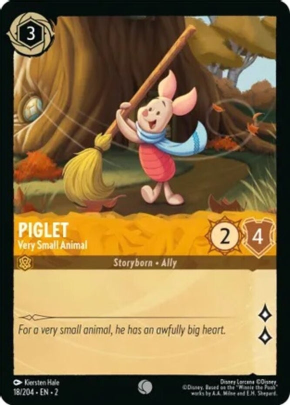 Piglet - Very Small Animal - 18/204 - Common - Rise of the Floodborn NM