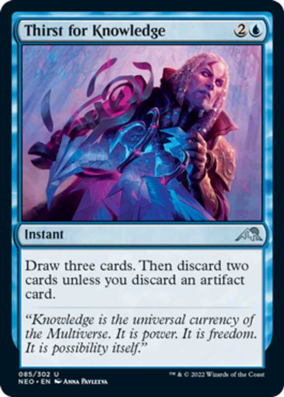 Thirst for Knowledge - Kamigawa: Neon Dynasty - English - NM - MTG