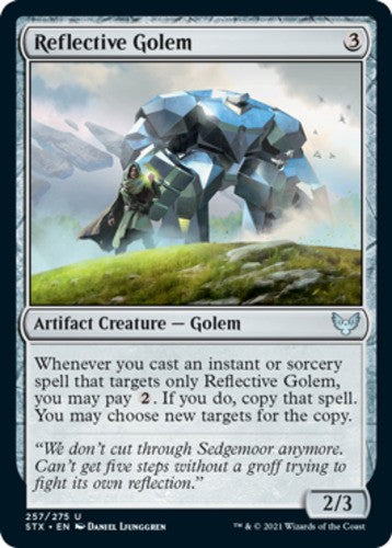 Reflective Golem - Strixhaven: School of Mages - English - NM - MTG
