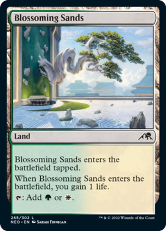 Blossoming Sands - Kamigawa: Neon Dynasty - English - NM - MTG