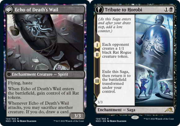 Tribute to Horobi // Echo of Death's Wail - Kamigawa: Neon Dynasty - English - N