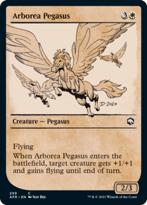 Arborea Pegasus - Showcase - Forgotten Realms - English - NM - MTG