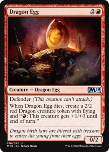 Dragon Egg - Core Set 2019 (M19) - English - NM - MTG