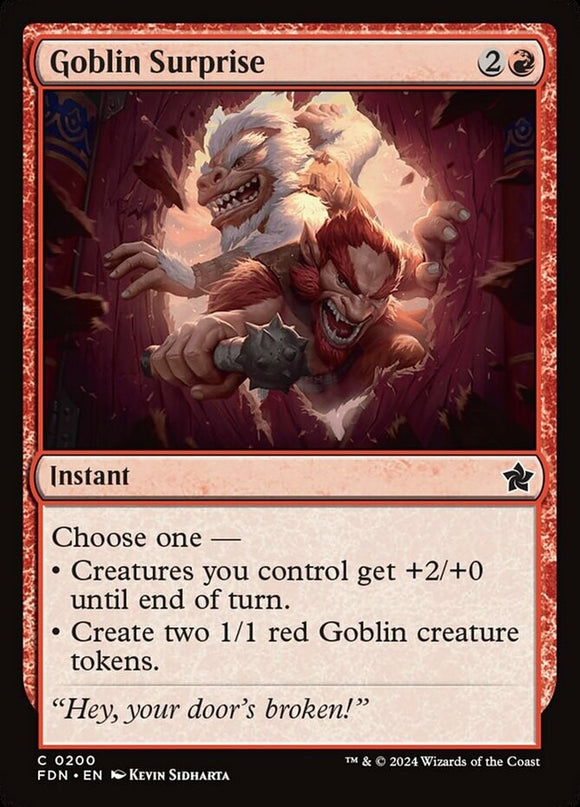Goblin Surprise - Foundations - English - NM - MTG