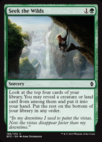 Seek the Wilds - Battle for Zendikar - English - NM - MTG
