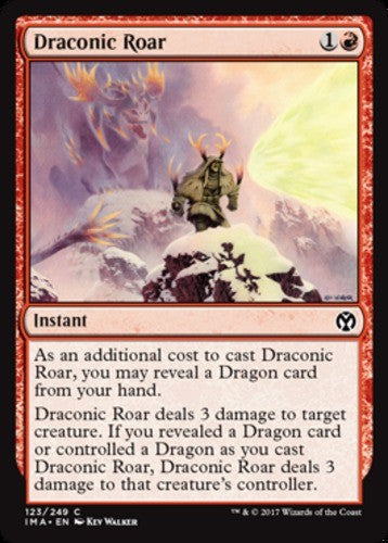 Draconic Roar - Iconic Masters - English - NM - MTG