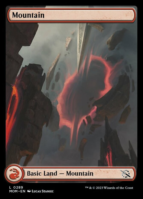 Mountain (289) - March of the Machines - English - NM - MTG