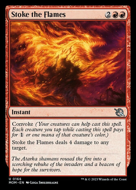 Stoke the Flames - March of the Machines - English - NM - MTG