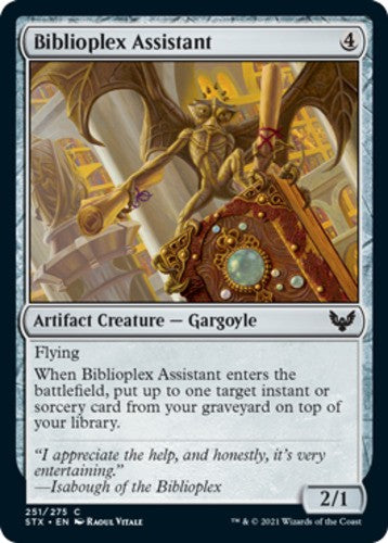 Biblioplex Assistant - Strixhaven: School of Mages - English - NM - MTG