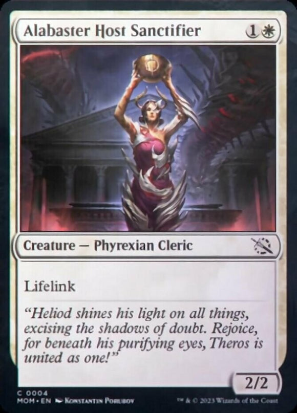 Alabaster Host Sanctifier - March of the Machines - English - NM - MTG