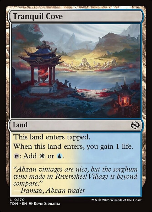 Tranquil Cove - Tarkir: Dragonstorm - English - NM - MTG
