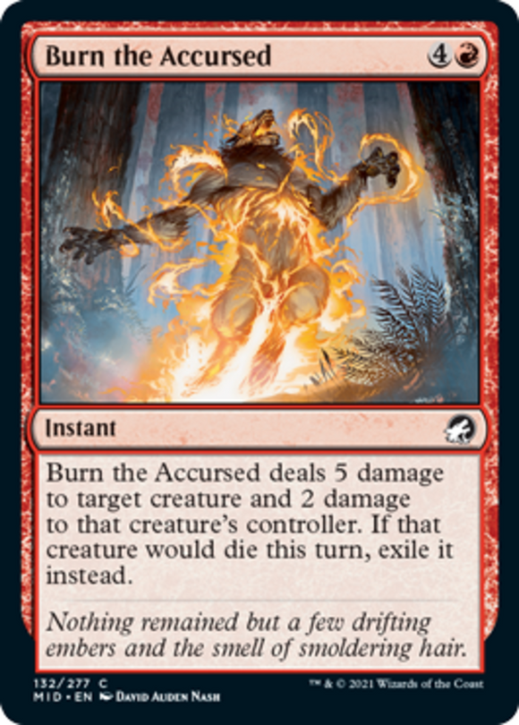 Burn the Accursed - Innistrad: Midnight Hunt - English - NM - MTG