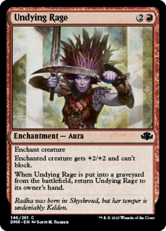 Undying Rage - Dominaria Remastered - English - NM - MTG