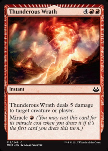 Thunderous Wrath - Modern Masters 2017 - English - NM - MTG