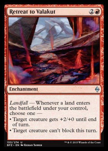 Retreat to Valakut - Battle for Zendikar - English - NM - MTG