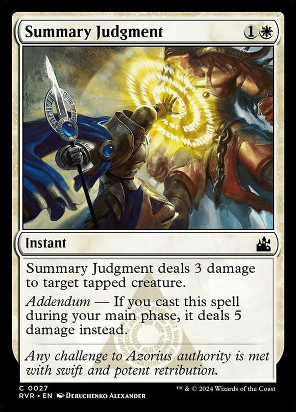 Summary Judgment - Ravnica Remastered - English - NM - MTG