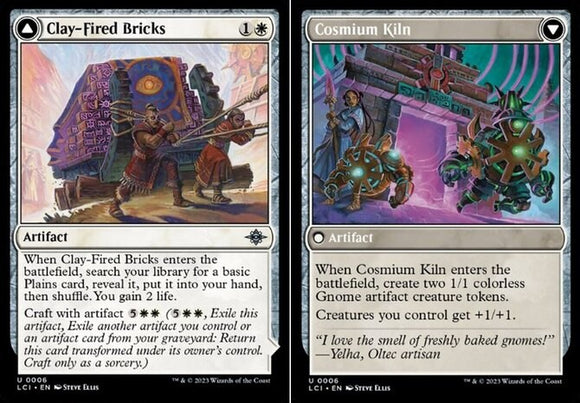 Clay-Fired Bricks // Cosmium Kiln - Lost Caverns of Ixalan - English - NM - MTG